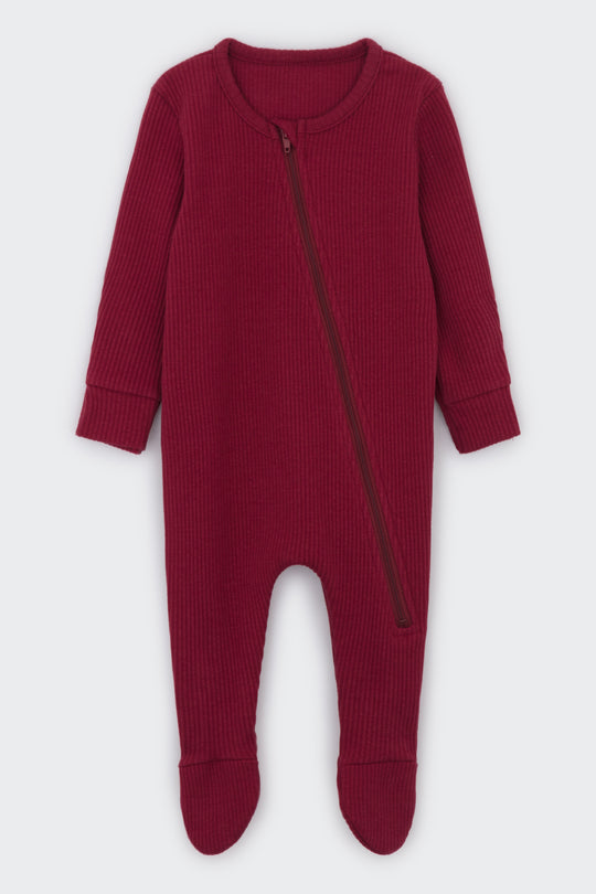 Claret Red Zip Sleepsuit DreamBuy
