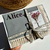 Dusty Pink Personalized Muslin 100% Cotton Blanket DreamBuy
