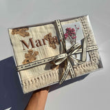 Dusty Pink Personalized Muslin 100% Cotton Blanket DreamBuy