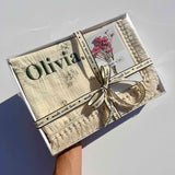 Dusty Pink Personalized Muslin 100% Cotton Blanket DreamBuy