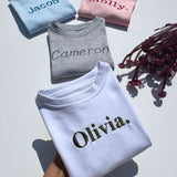 Baby Blue Premium Crewneck Personalised T-shirt DreamBuy