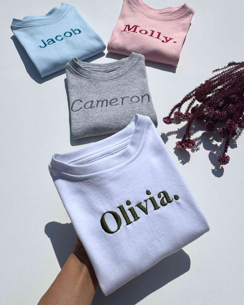 Baby Blue Premium Crewneck Personalised T-shirt DreamBuy