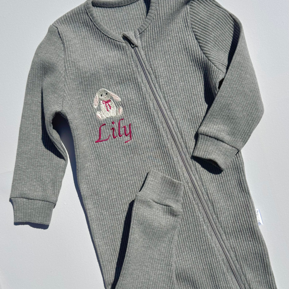 Bunny Theme Personalised Zip Romper DreamBuy