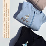 Goose Theme Personalised Zip Romper DreamBuy