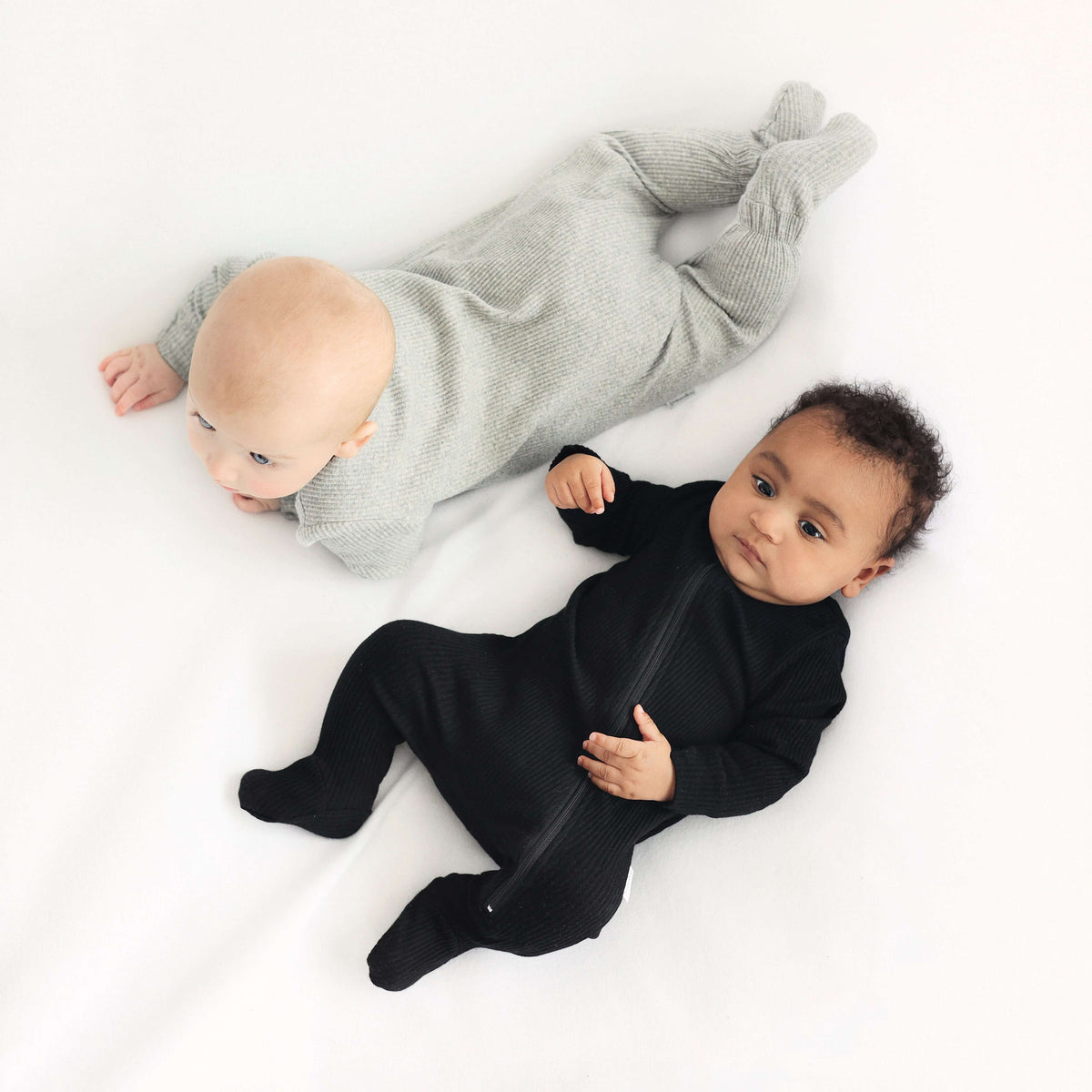 Dove Grey Zip Sleepsuit DreamBuy