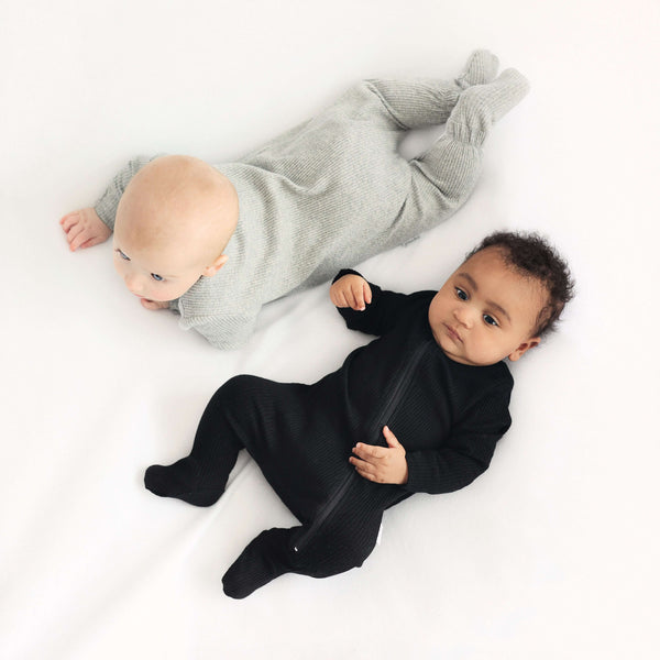Dove Grey Zip Sleepsuit DreamBuy