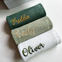DreamBuy personalised knitted baby blanket