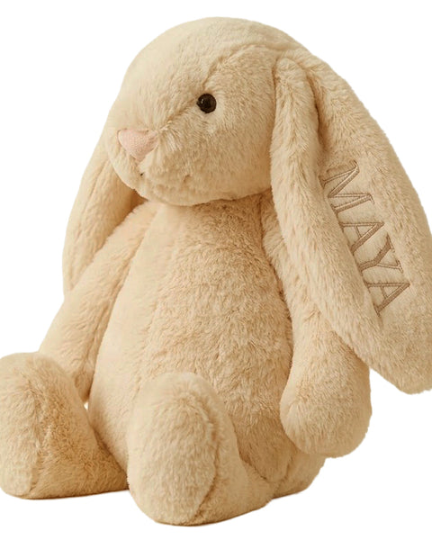 Personalised Cream Bunny Toy
