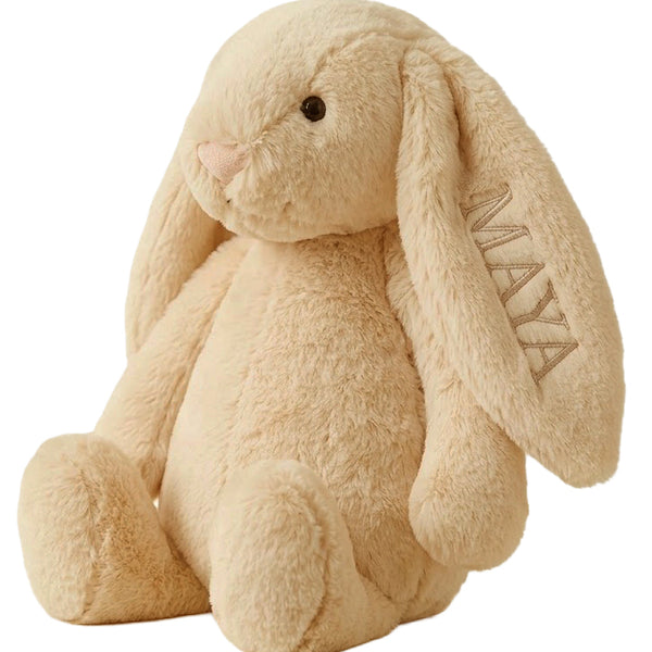 Personalised Cream Bunny Toy