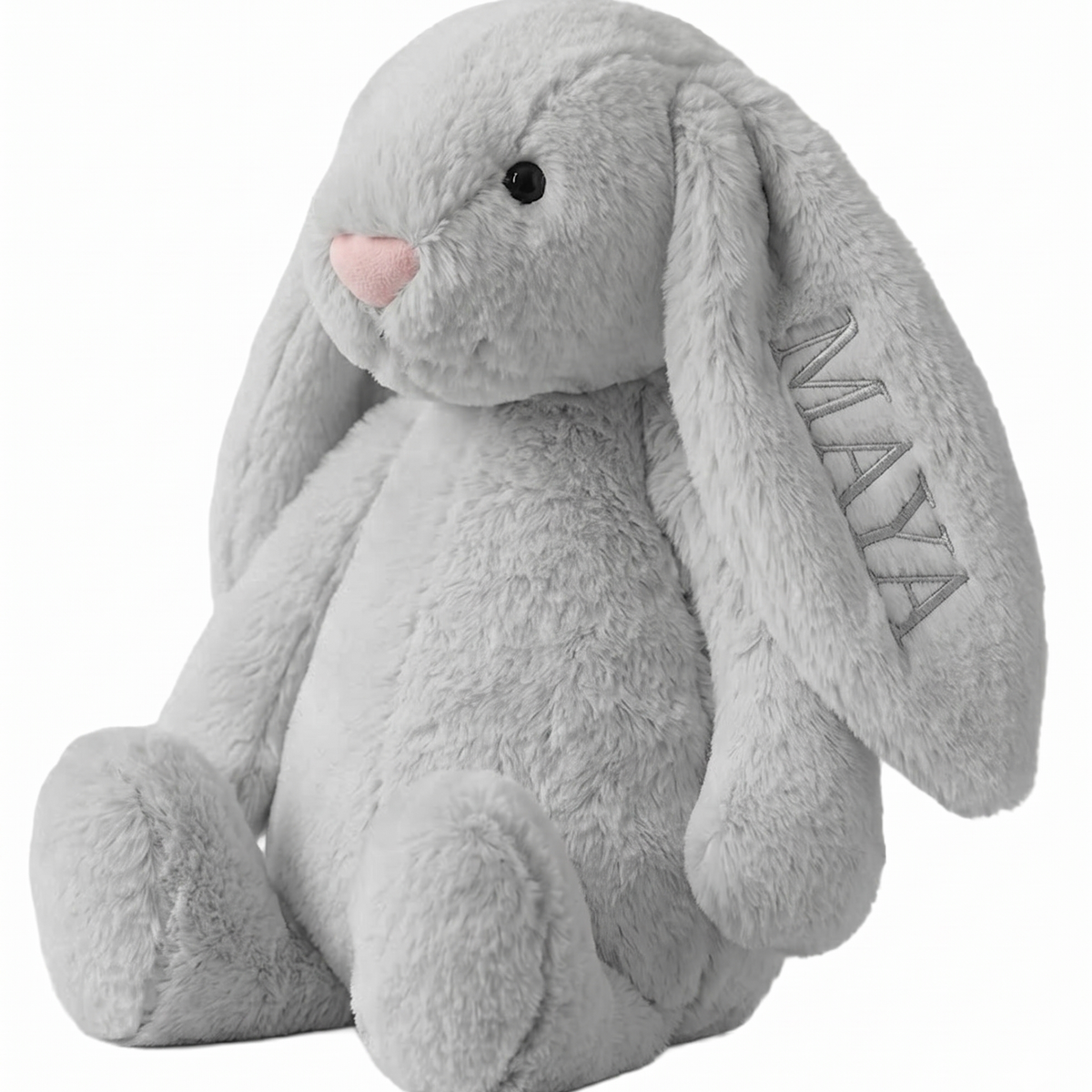 Personalised Grey Bunny Toy