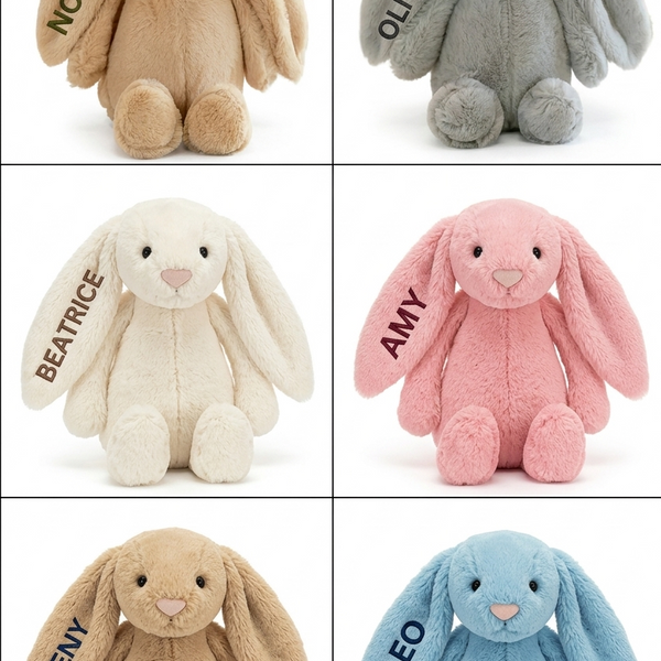 Personalised Cream Bunny Toy
