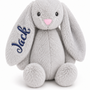 Personalised Grey Bunny Toy