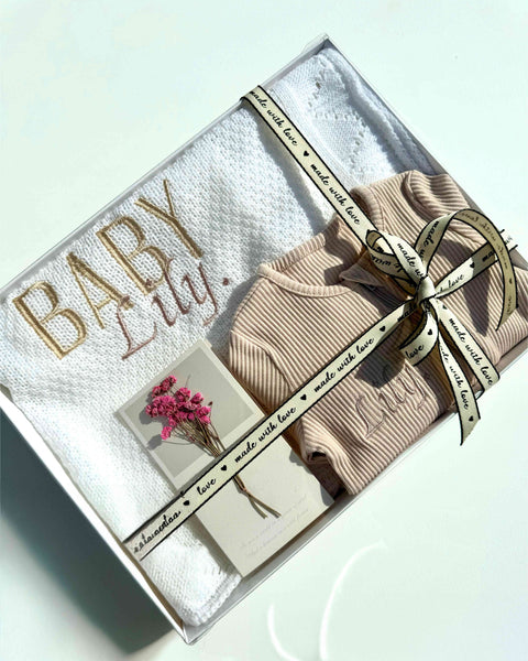 Personalized Blanket + Zip Baby Gift Set DreamBuy