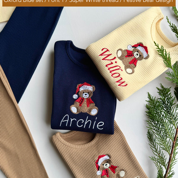Christmas Festive Bear Lounge Set 3