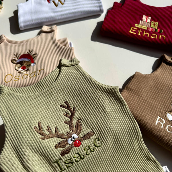 Christmas Reindeer Dungarees