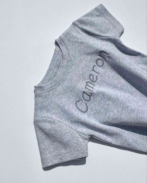 Essential Grey Premium Crewneck Personalised T-shirt DreamBuy