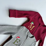 Christmas Monogram Zip Sleepsuit DreamBuy