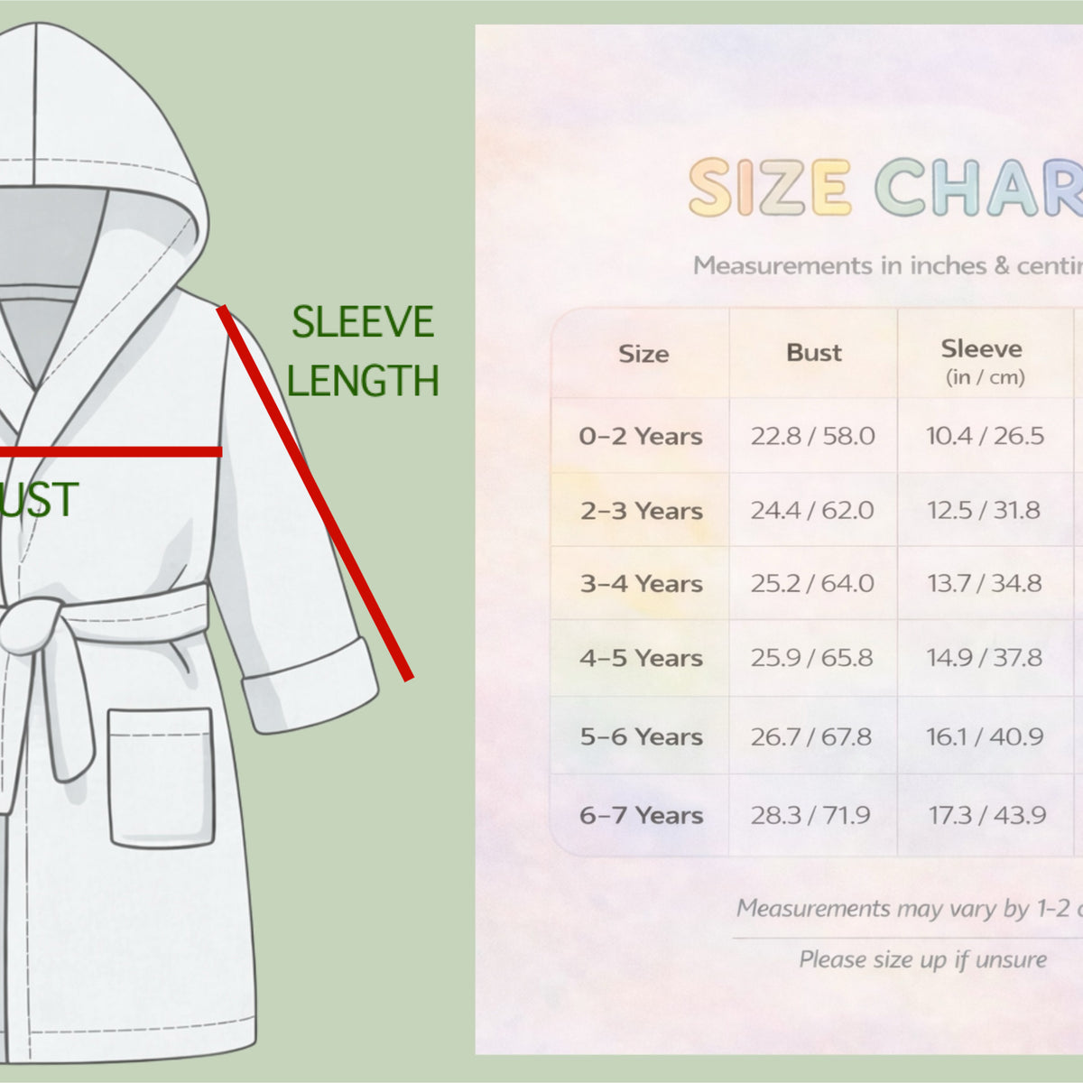 Cherry Print Personalised Embroidered Baby Robe