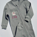 Bunny Theme Personalised Zip Romper DreamBuy