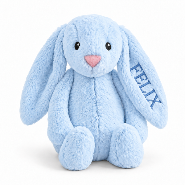 Personalised Grey Bunny Toy
