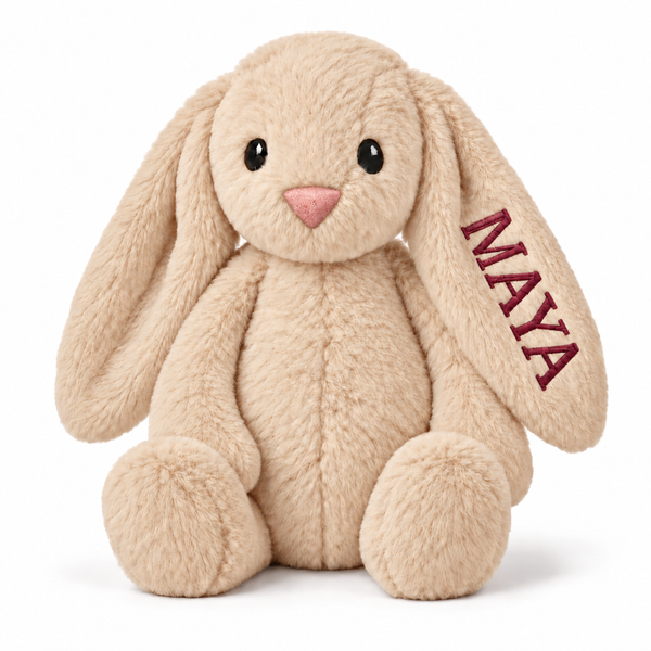 Personalised Grey Bunny Toy