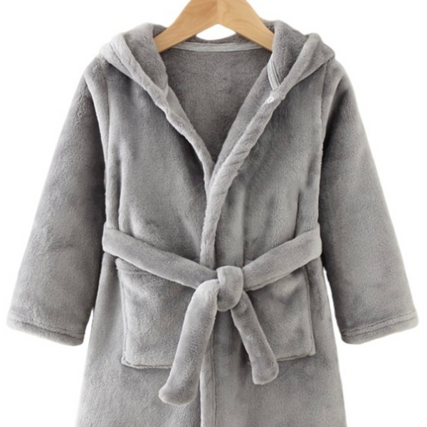 Cherry Print Personalised Embroidered Baby Robe