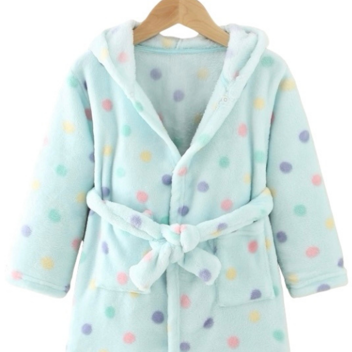 Cherry Print Personalised Embroidered Baby Robe