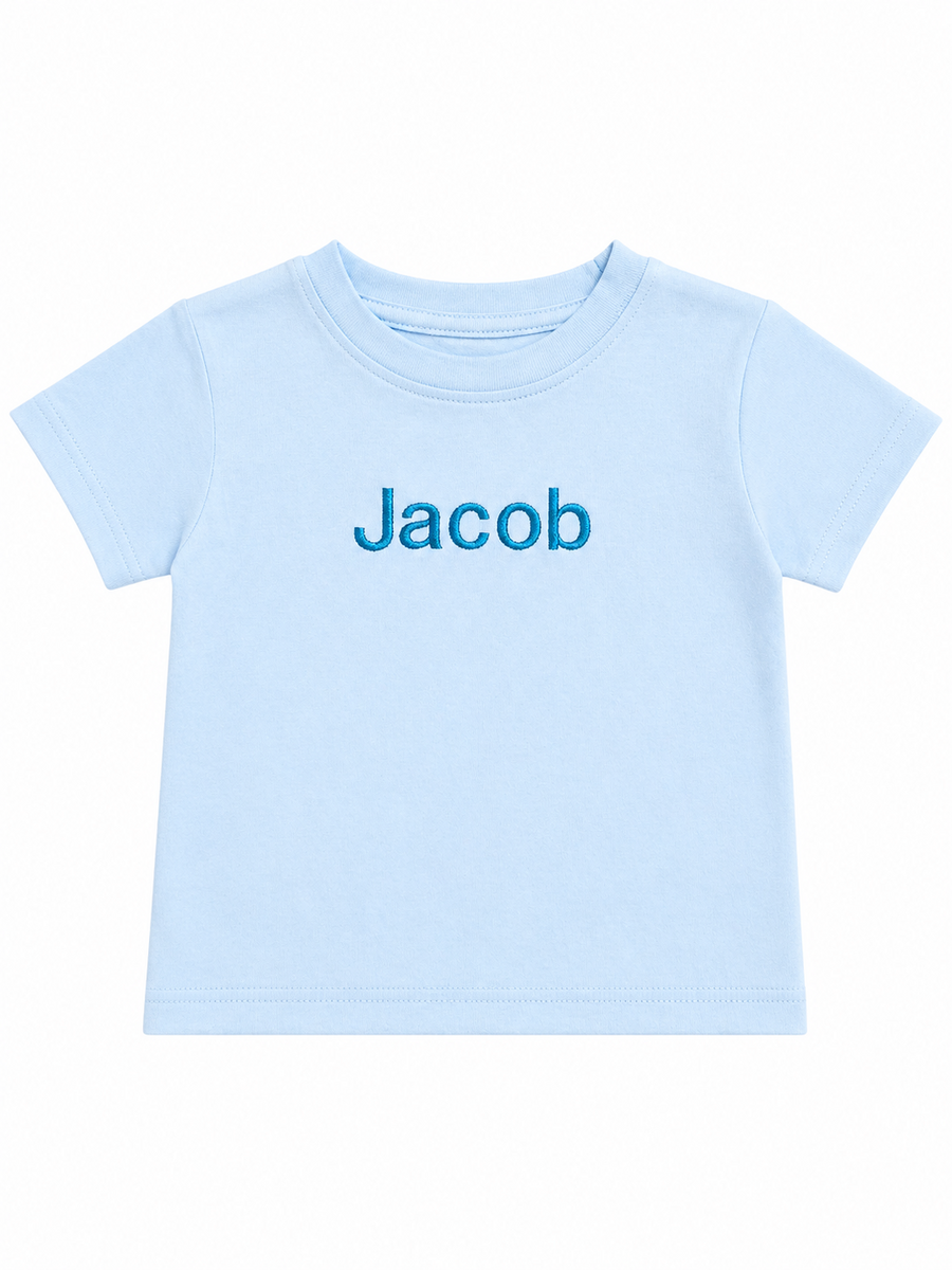 Baby Blue Premium Crewneck Personalised T-shirt