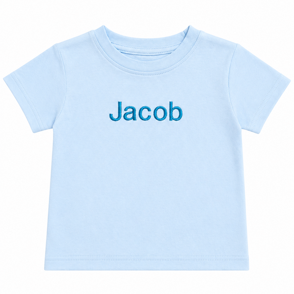 Baby Blue Premium Crewneck Personalised T-shirt