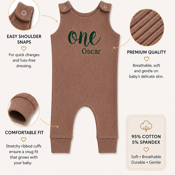 Biscuit Personalised or Plain Dungarees