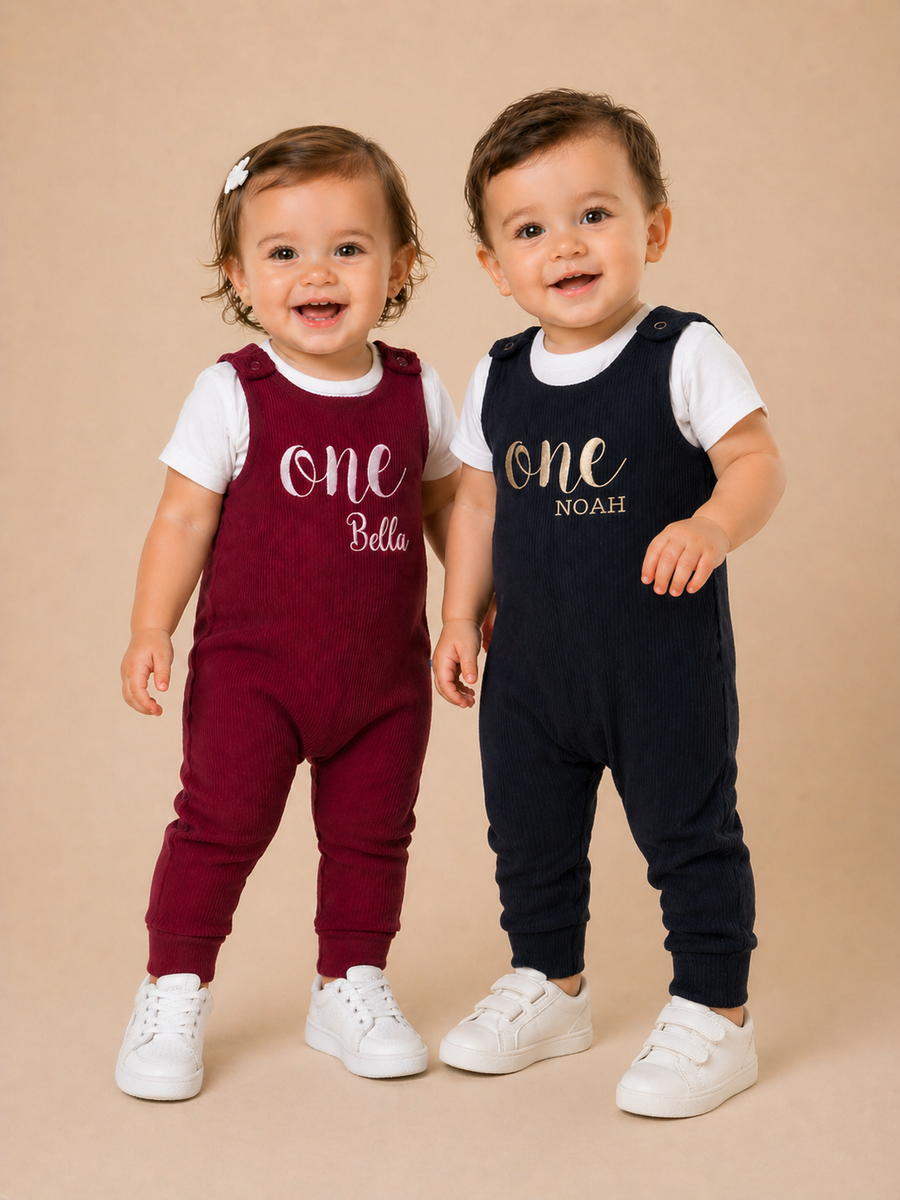 Claret Red Personalised or Plain Dungarees