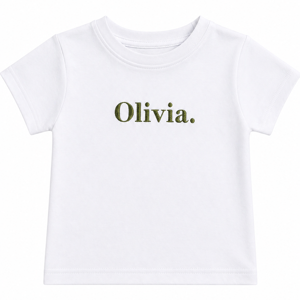 White Premium Crewneck Personalised T-shirt