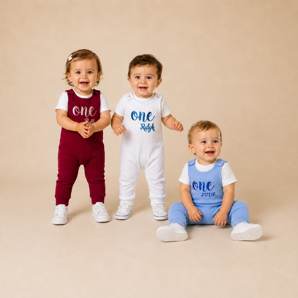 Powder Blue Personalised or Plain Dungarees