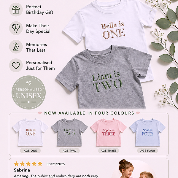 Baby Blue Premium Crewneck Personalised T-shirt